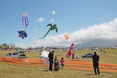 Kites caper in George sky