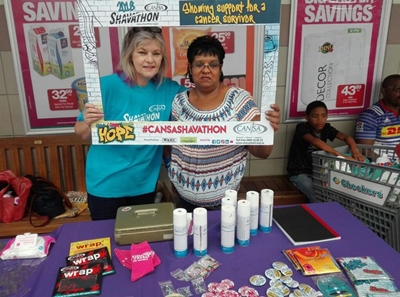 Goeie ondersteuning vir Shavathon