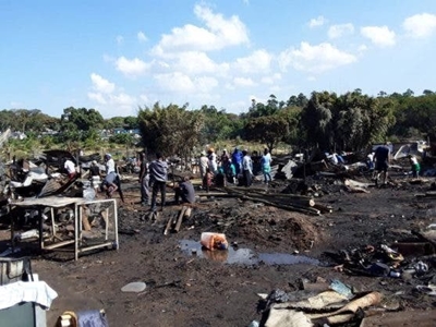 Durban fire leaves 150 people homeless and 1 dead