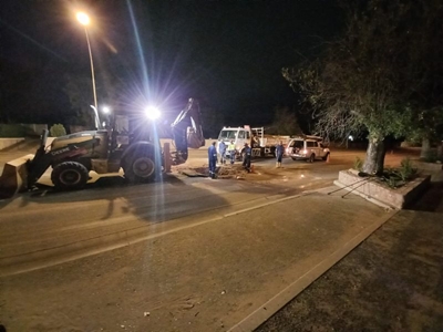 Munisipaliteit werk in Baron van Reedestraat