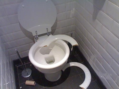 Low cost housing vandalised