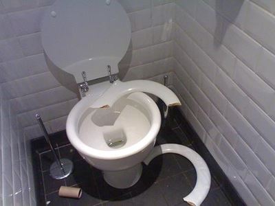 Low cost housing vandalised