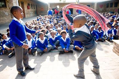 Children learn about water safety