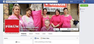 Volg Suid-Kaap FORUM op Facebook!