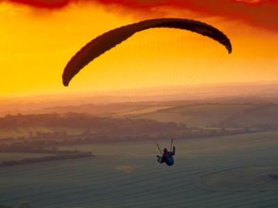 Paraglider injured