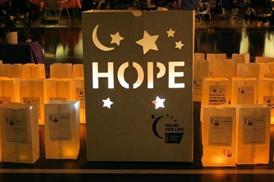 Skryf spanne in vir Relay for Life