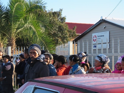 Protest at Parkdene Clinic