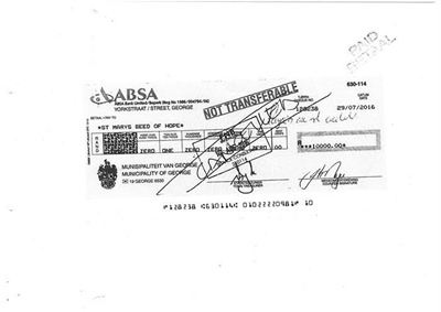 Municipal donation to NPO in dispute