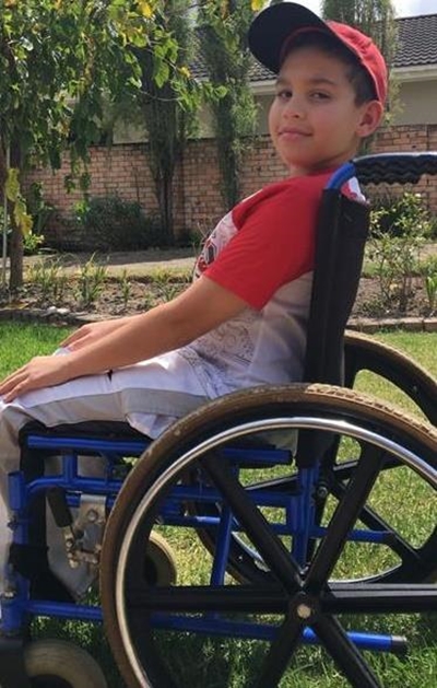A wheelchair for young chess player