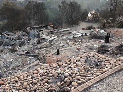 Beware of asbestos in rubble