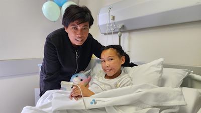 Lelitha se nuwe gesig 'n geskenk