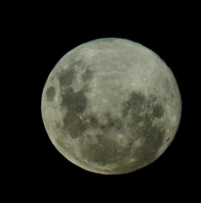 Magical moon fills night sky