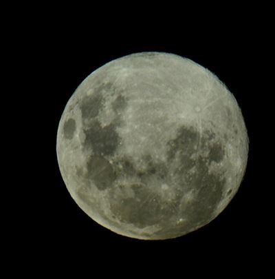 Magical moon fills night sky