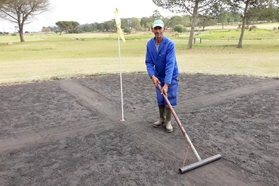 Albertinia-gholfbaan enig in sy soort met sandsetperke