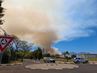 Control burn today, above new water works