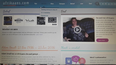 Nuwe webwerf gee Afrikaans vlerke