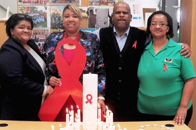 Candles lit in fight against Aids