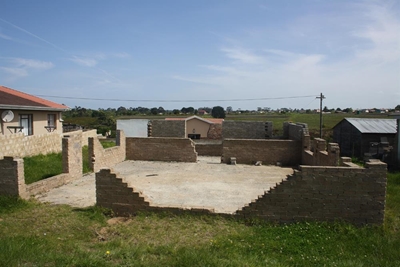 Concern over half-built houses