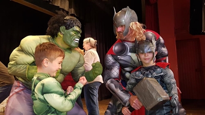 Children wide-eyed over fantasy characters