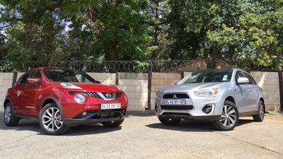 Crossover SUV battle: Juke vs ASX