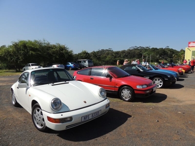 Car lovers enjoy a little romance