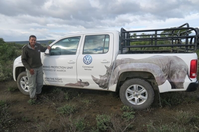 VW Amarok for 'Rhino Whisperer'