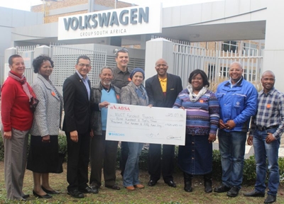 Volkswagen SA donates funds to nine charities