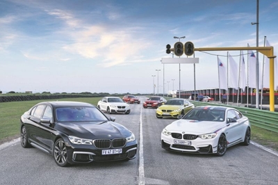 An M-powering day at the track