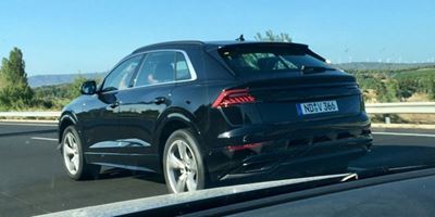 Production Audi Q8 spied sans disguise