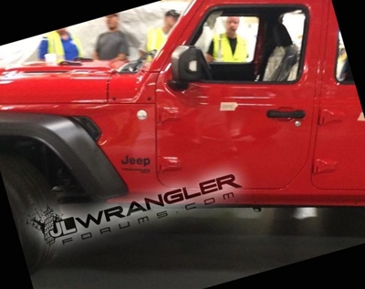 New Jeep Wrangler pictured on factory floor
