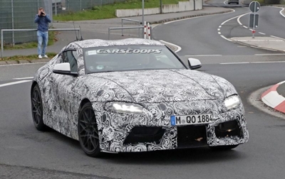 Toyota Supra spied again with all round production lights