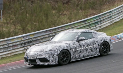 Pre-production Toyota Supra interior spied with less BMW touches