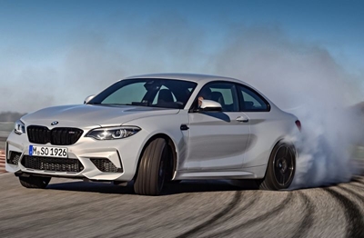 Competition upgraded BMW M2 slides in