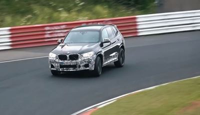 BMW X3 M spied riding the curbs at the ‘Ring