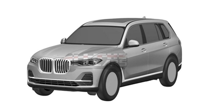 BMW X7 leaks in patent drawings