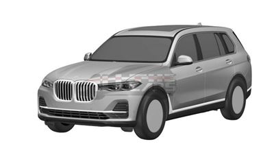 BMW X7 leaks in patent drawings