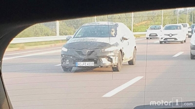 Next Renault Clio spied on French highway in full camo