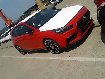 Pictured in South Africa Hyundai i30 Ns bound for Australia