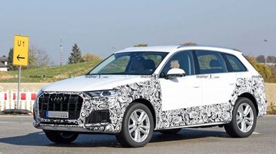 Revised Audi Q7 spied again but with production fittings