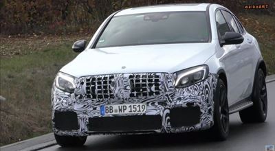 Mercedes-AMG’s newest 63 SUV additions spied rain dancing