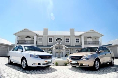 Grand attempt from Geely
