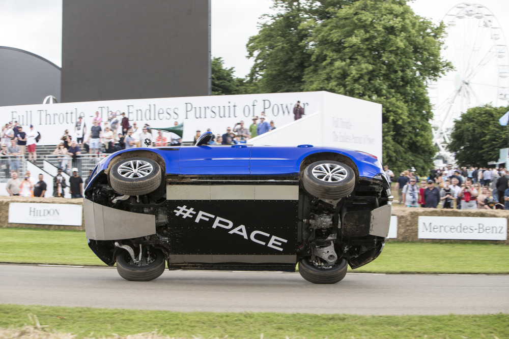 Two-wheel action in a Jaguar of all things-Autodealer