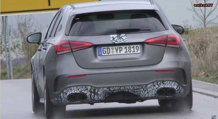 Still wrapped Mercedes-AMG A45 looks sedate in latest spy video-Autodealer