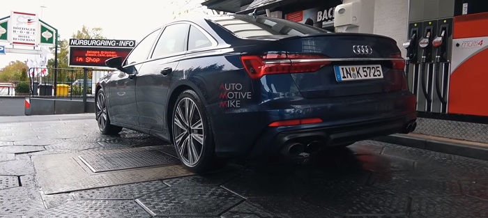 Camouflage-free new Audi S6 spied taking a breather near the ‘Ring-Autodealer
