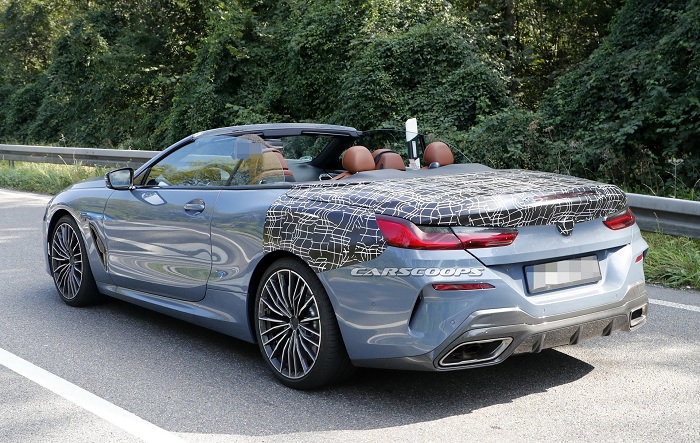 Drop-top BMW 8-series spied with little to hide-Autodealer