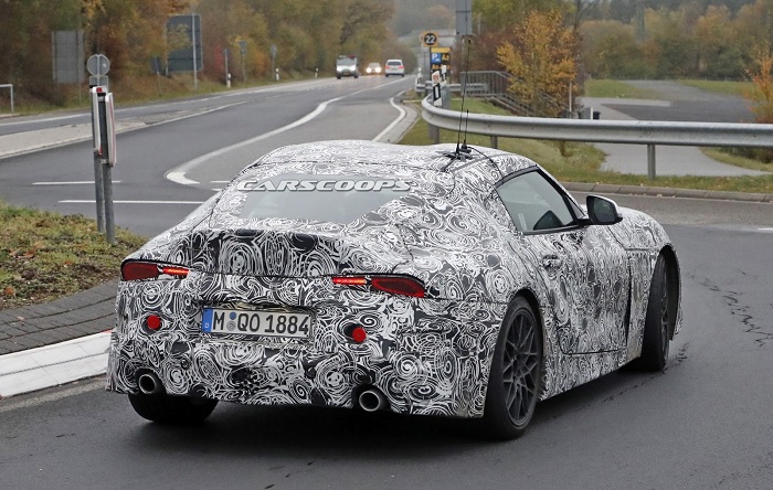 Toyota Supra spied again with all round production lights-Autodealer