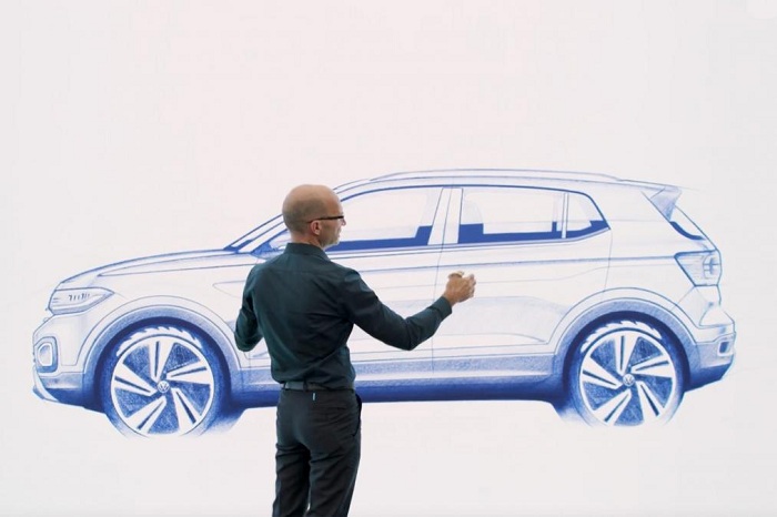 Volkswagen teases tiny T-Cross in new sketches-Autodealer