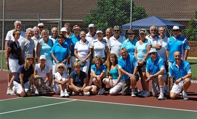 Sedgefield and Leisure Isle play social tennis