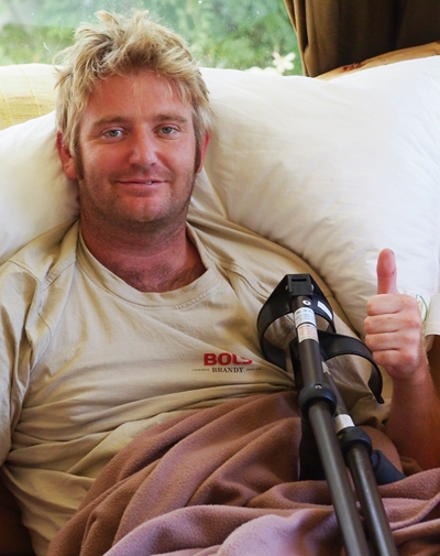 Photographer injured in freak accident