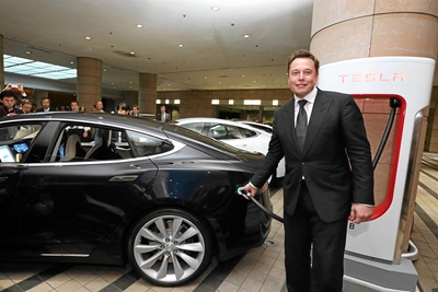 Tesla roars into second place